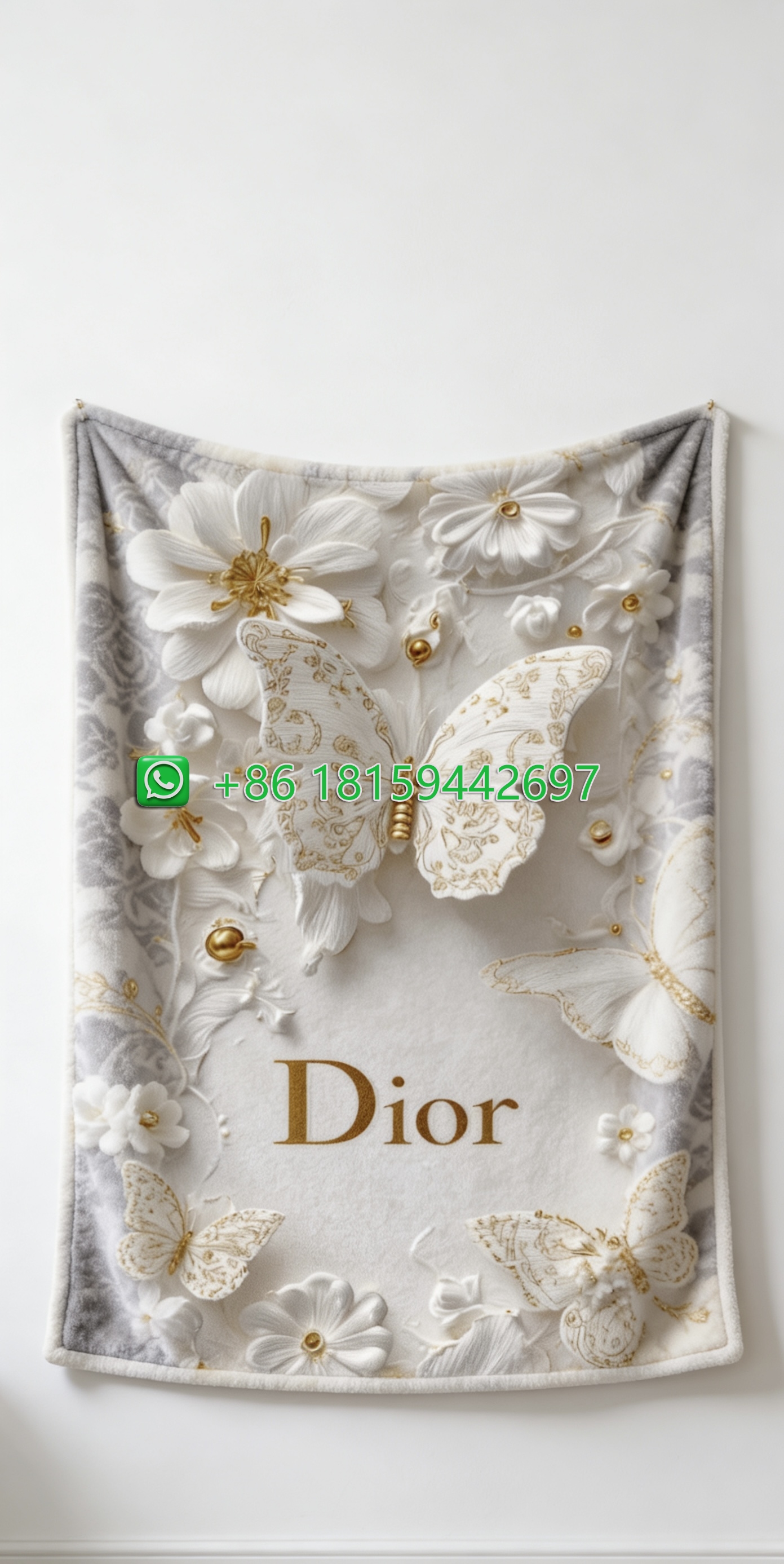 Dior Throw Blankets